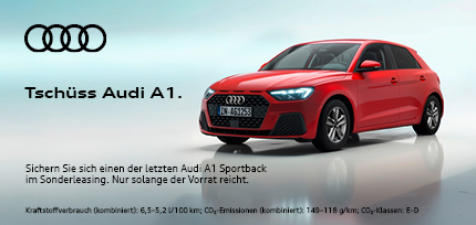 Der Audi A1 von der Seite